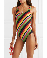 Ganni Striped Swimsuit