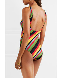 Ganni Striped Swimsuit