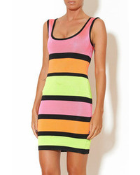 Wow Couture Multicolor Stripe Dress
