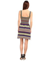 M Missoni Ribbon Stripe Knit Tank Dress
