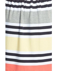 French Connection Stripe Jersey Fit Flare Dress
