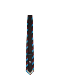 Prada Black Jacquard Logo Tie