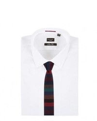 Paul Smith Multi Coloured Stripe Silk Knitted Tie