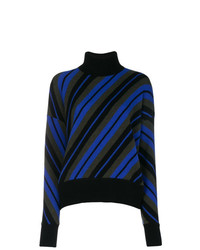Marni Diagonal Striped Turtleneck Sweater