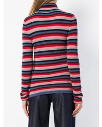 MiH Jeans Moonie Striped Turtleneck Sweater