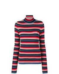 MiH Jeans Moonie Striped Turtleneck Sweater