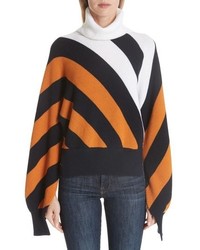 Monse Split Sleeve Wool Turtleneck Sweater
