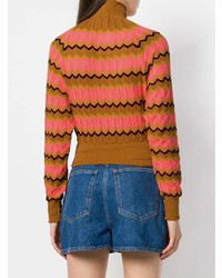 M Missoni Zig Zag Turtleneck Sweater