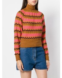 M Missoni Zig Zag Turtleneck Sweater