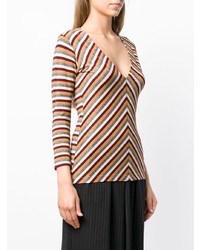 Antonio Marras Metallic Striped Sweater
