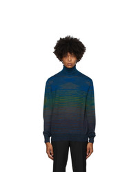 Missoni Blue And Green D Turtleneck
