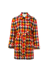 Multi colored Houndstooth Coat
