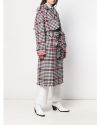 MSGM Houndstooth Wrap Style Coat