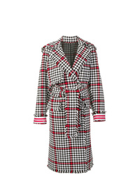 MSGM Houndstooth Wrap Style Coat