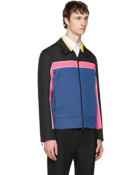 Valentino Multicolor Colorblocked Zip Up Jacket