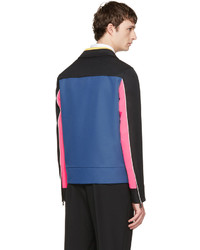 Valentino Multicolor Colorblocked Zip Up Jacket