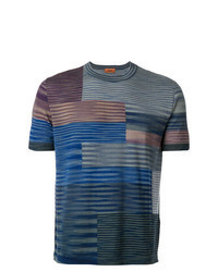 Multi colored Knit Crew-neck T-shirt