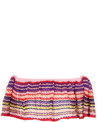 Multi colored Knit Cropped Top