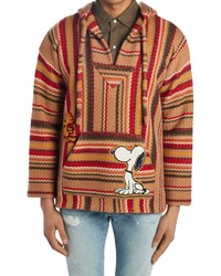 Alanui X Peanuts Stripe Virgin Wool Baja Sweater