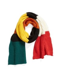 Trouve Colorblock Chunky Knit Scarf