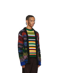 AGR Multicolor Brushed Mohair Cardigan