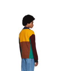 Kenzo Multicolor Wool Colorblock Zip Jacket
