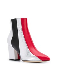 Sergio Rossi 80mm Pointed Colour Block Boots