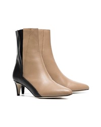Atp Atelier Beige And Black Nila 55 Leather Boots