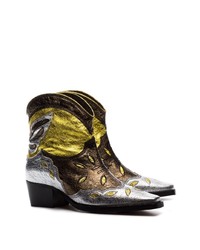 Ganni Meg 45 Leather Cowboy Boots
