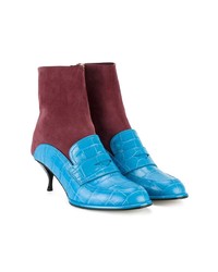 Loewe Mid Heel Loafer Sock Boots