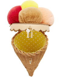 Dolce & Gabbana Multicolor Fur Gelato Bag