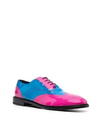 Moschino Colour Block Patent Leather Brogues