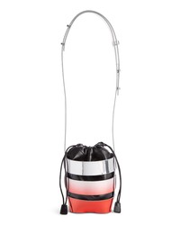 Paco Rabanne Mini Cage Degrade Faux Leather Bucket Bag