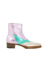 Multi colored Leather Chelsea Boots