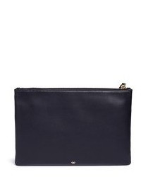 Anya Hindmarch All Over Georgiana Embossed Leather Tassel Clutch