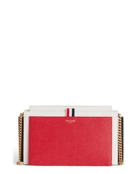 Thom Browne Colorblock Leather Accordion Clutch
