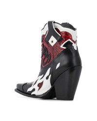Valentino Garavani Rockstud Flame Cowboy Boots