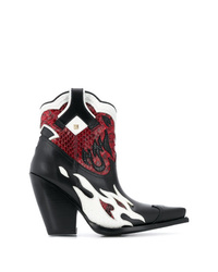 Valentino Garavani Rockstud Flame Cowboy Boots