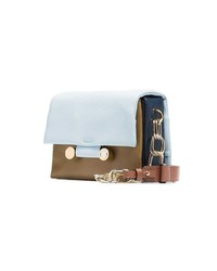 Marni Blue And Green Tricolour Leather Shoulder Bag