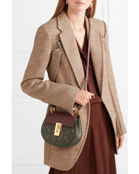 Chloé Drew Bijou Mini Studded Embroidered Leather Shoulder Bag
