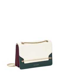 STRATHBERRY Eastwest Colorblock Leather Crossbody Bag