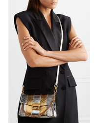 Givenchy Gv3 Small Metallic Watersnake Shoulder Bag