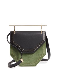 M2MALLETIE R Mini Amor Fati Leather Velvet Shoulder Bag