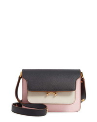 Marni Small Trunk Colorblock Leather Shoulder Bag