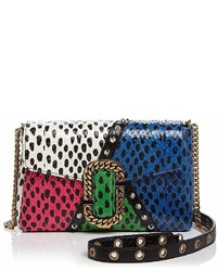 Marc Jacobs St Marc Snake Embossed Leather Clutch