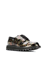 Dolce & Gabbana Foil Effect Flatform Derby Shoes