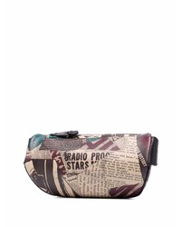 Moschino Graphic Print Leather Belt Bag