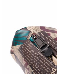 Moschino Graphic Print Leather Belt Bag