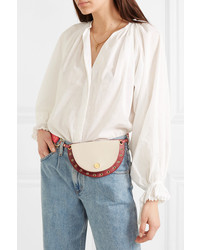 See by Chloe Kriss Embellished Color Block Textured Leather Belt Bag