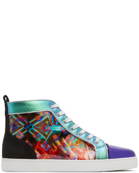 Christian Louboutin Multicolor Disco Louis Orlato High Top Sneakers